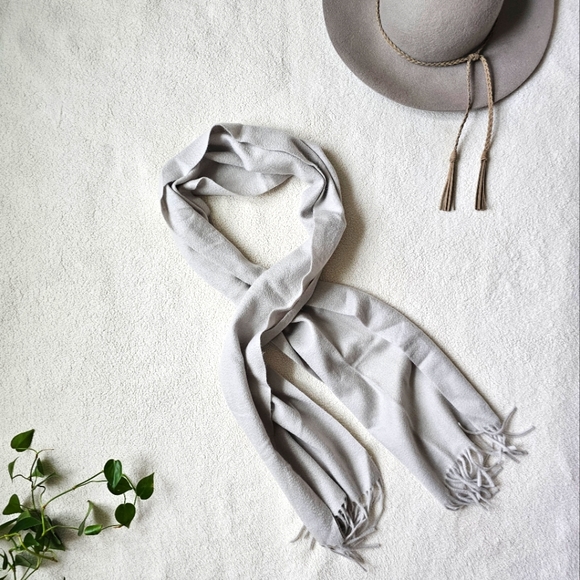 100% Pure Cashmere Scarf by Fishers Finery High Quality Design, 70"x12" - Picture 3 of 10